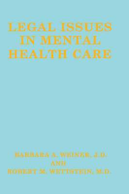 bokomslag Legal Issues in Mental Health Care
