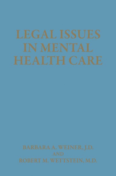 bokomslag Legal Issues in Mental Health Care