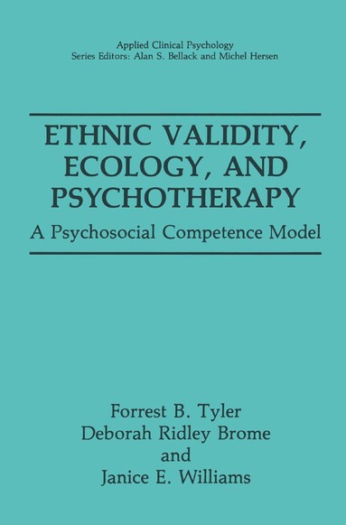 bokomslag Ethnic Validity, Ecology, and Psychotherapy