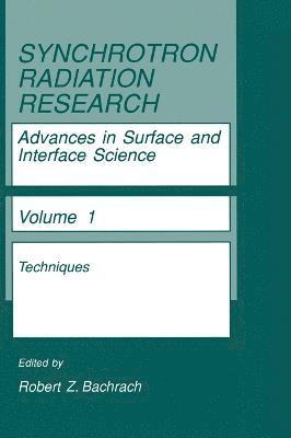 bokomslag Synchrotron Radiation Research: v. 1 Techniques