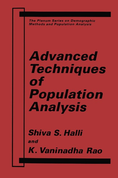 bokomslag Advanced Techniques of Population Analysis