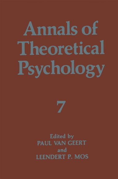 Paul Van Geert, Leendert P. Mos - Annals of Theoretical Psychology, Inbunden