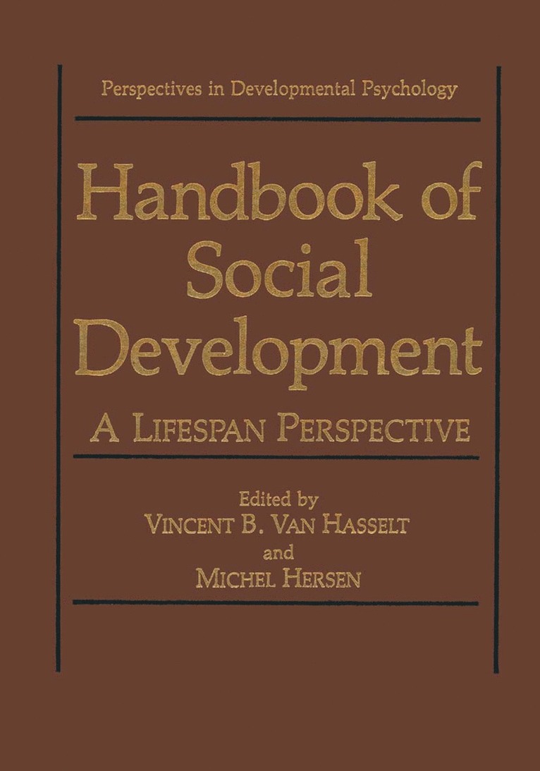 Vincent B. Van Hasselt, Michel Hersen, Vincent B. Van Hasselt - Handbook of Social Development, Inbunden