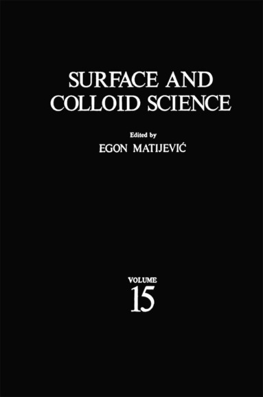 bokomslag Surface and Colloid Science