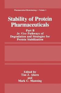 bokomslag Stability of Protein Pharmaceuticals