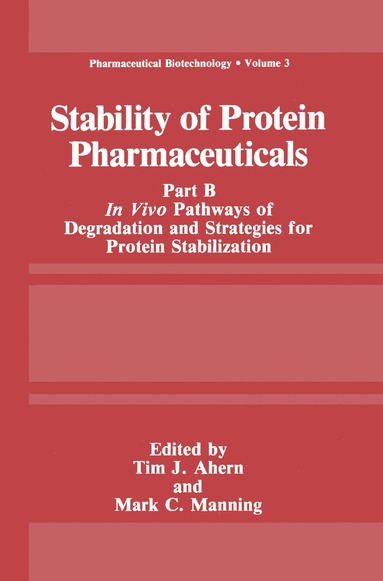 bokomslag Stability of Protein Pharmaceuticals