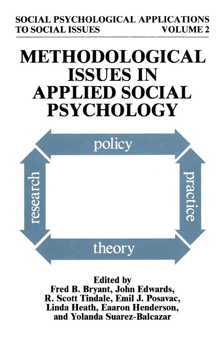 Methodological Issues in Applied Social Psychology 1