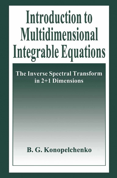 bokomslag Introduction to Multidimensional Integrable Equations