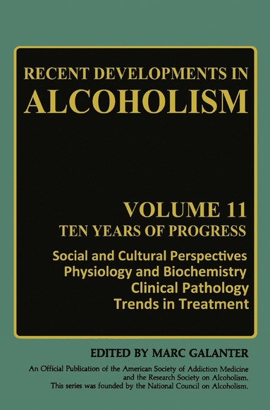 bokomslag Recent Developments in Alcoholism