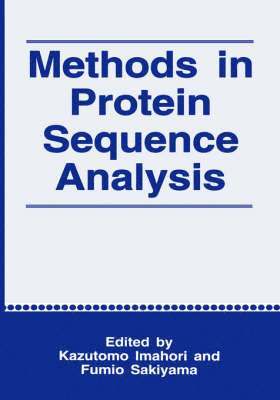 Methods in Protein Sequence Analysis 1