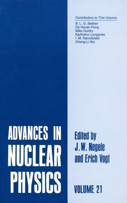 J. W. Negele, Erich W. Vogt - Advances in Nuclear Physics, Inbunden