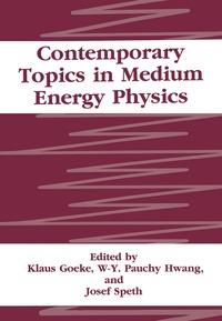 bokomslag Contemporary Topics in Medium Energy Physics