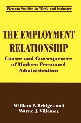 William P. Bridges, Wayne J. Villemez - Employment Relationship, Inbunden