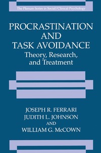 bokomslag Procrastination and Task Avoidance