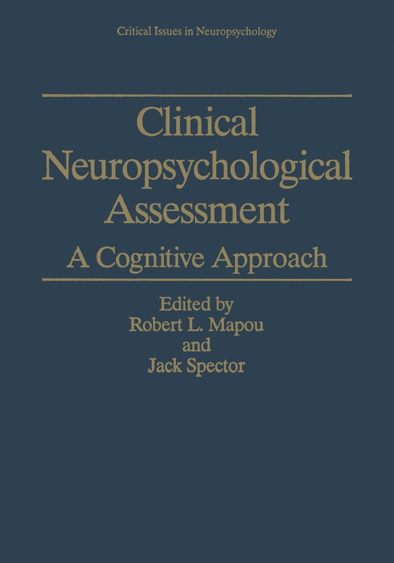 Clinical Neuropsychological Assessment 1
