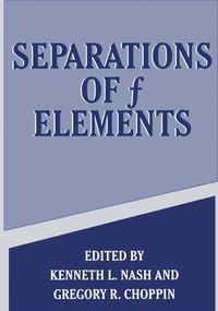 bokomslag Separations of f Elements