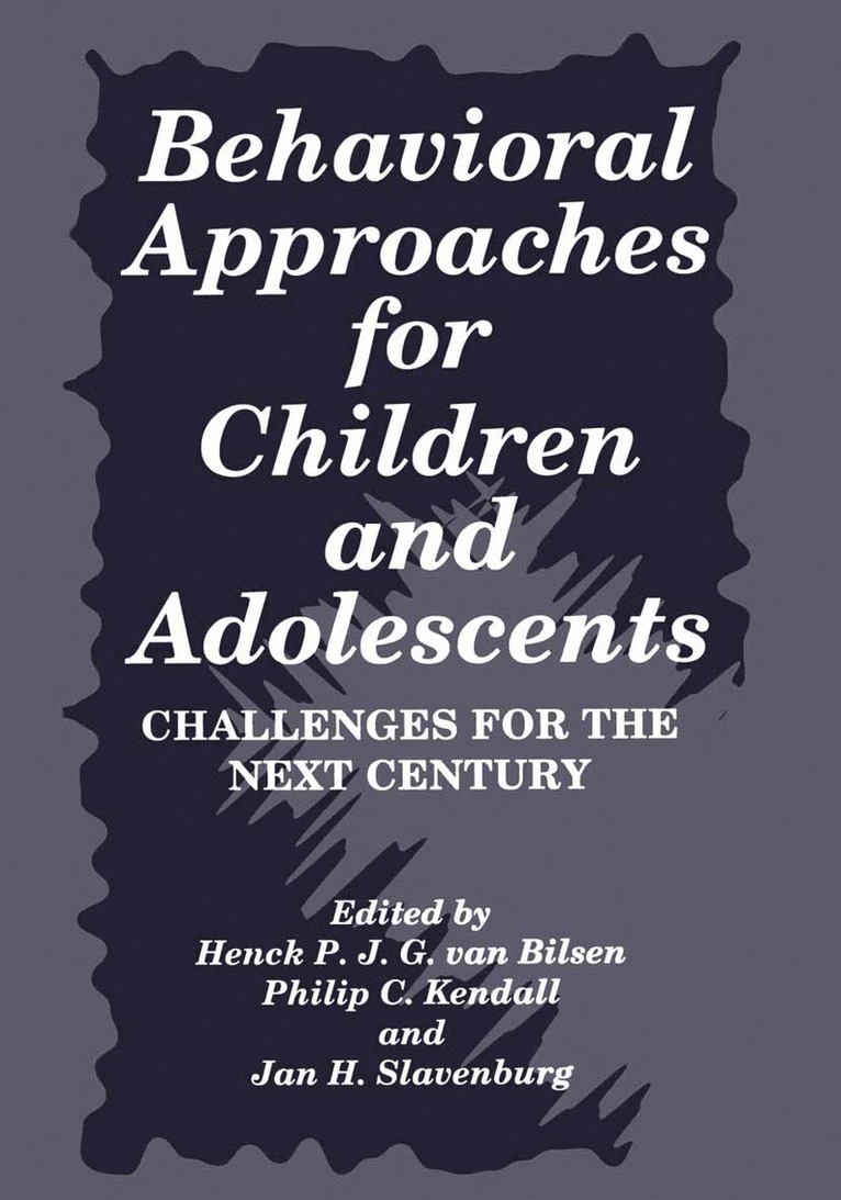 Behavioral Approaches for Children and Adolescents 1