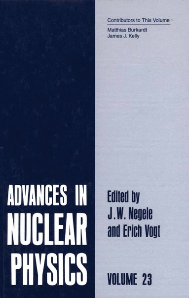 bokomslag Advances in Nuclear Physics