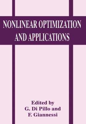 bokomslag Nonlinear Optimization and Applications