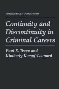 bokomslag Continuity and Discontinuity in Criminal Careers