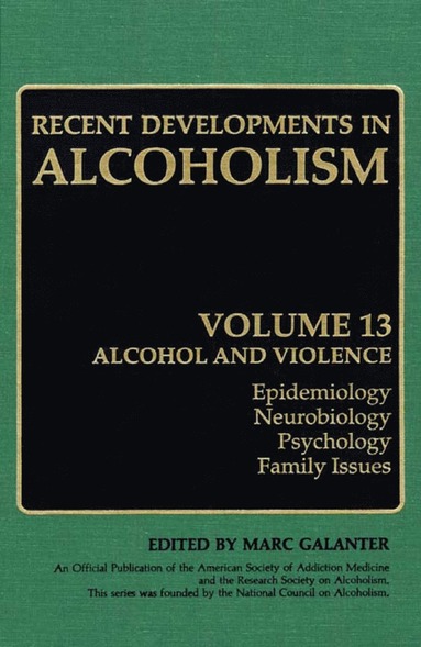 bokomslag Recent Developments in Alcoholism