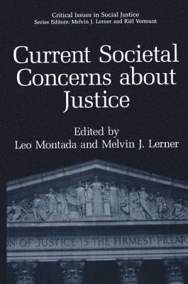 bokomslag Current Societal Concerns about Justice