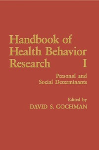 bokomslag Handbook of Health Behavior Research I