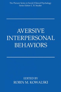 bokomslag Aversive Interpersonal Behaviors