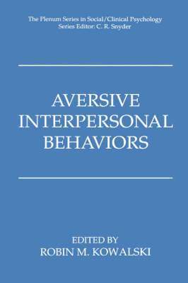 bokomslag Aversive Interpersonal Behaviors