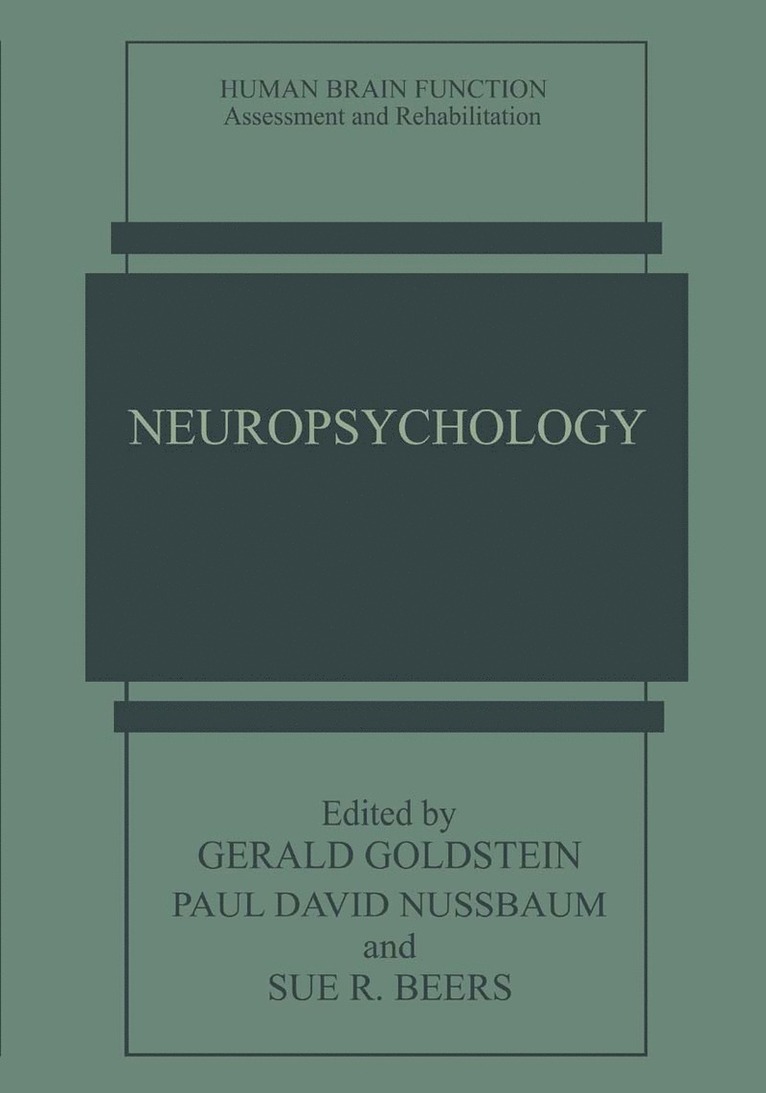 Gerald Goldstein, Paul David Nussbaum, Sue R. Beers - Neuropsychology, Inbunden