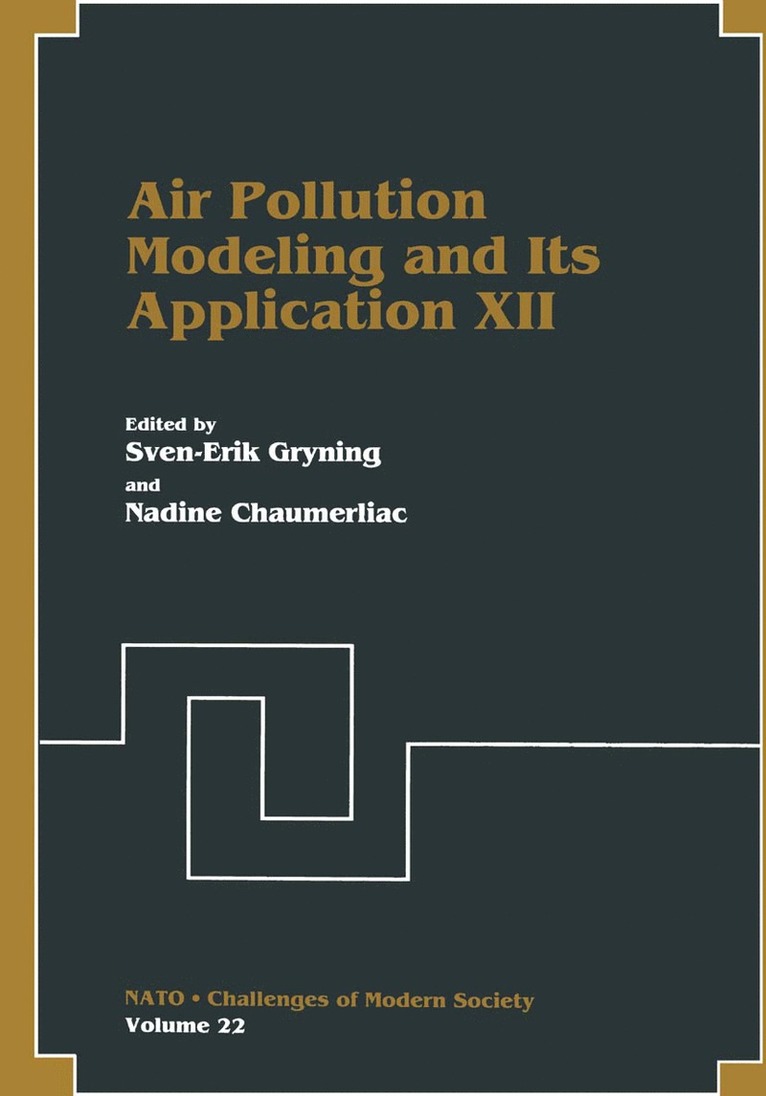 Air Pollution Modeling and Its Application XII 1