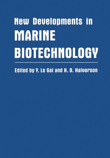 bokomslag New Developments in Marine Biotechnology