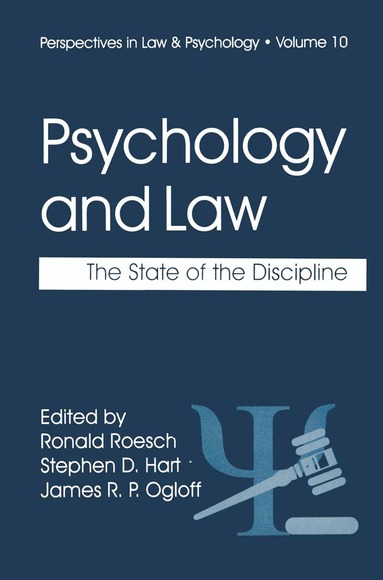 Ronald Roesch, Stephen D. Hart, James R.P. Ogloff - Psychology and Law, Inbunden
