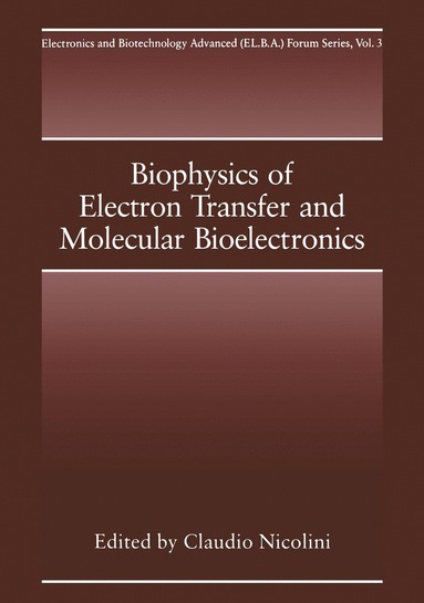 bokomslag Biophysics of Electron Transfer and Molecular Bioelectronics