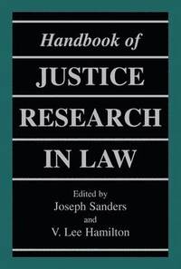 bokomslag Handbook of Justice Research in Law
