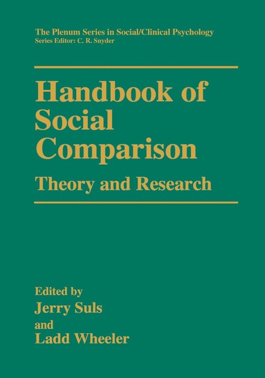 Jerry Suls, Ladd Wheeler - Handbook of Social Comparison, Inbunden