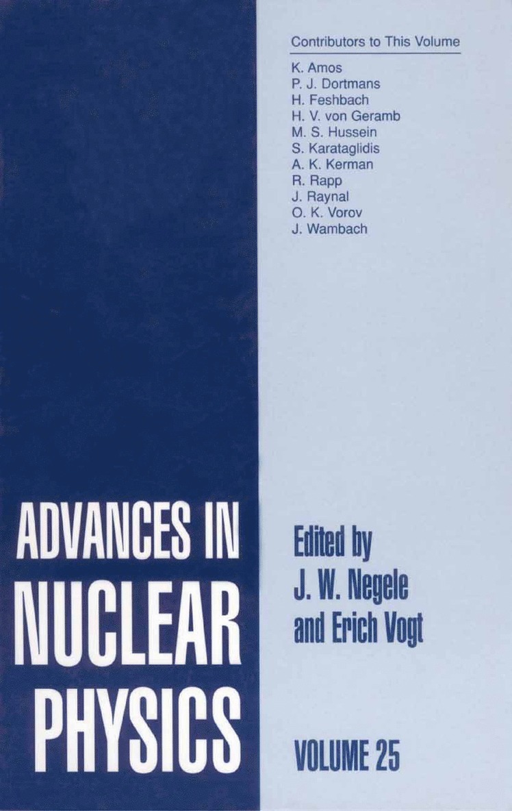 Advances in Nuclear Physics 1