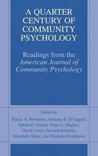 bokomslag A Quarter Century of Community Psychology