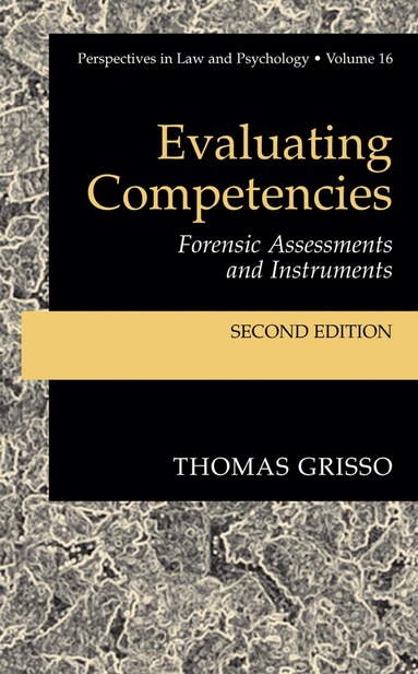Thomas Grisso - Evaluating Competencies, Häftad