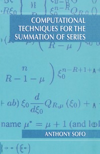 bokomslag Computational Techniques for the Summation of Series