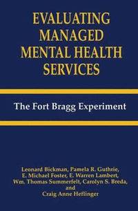 bokomslag Evaluating Managed Mental Health Services
