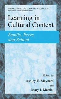 bokomslag Learning in Cultural Context