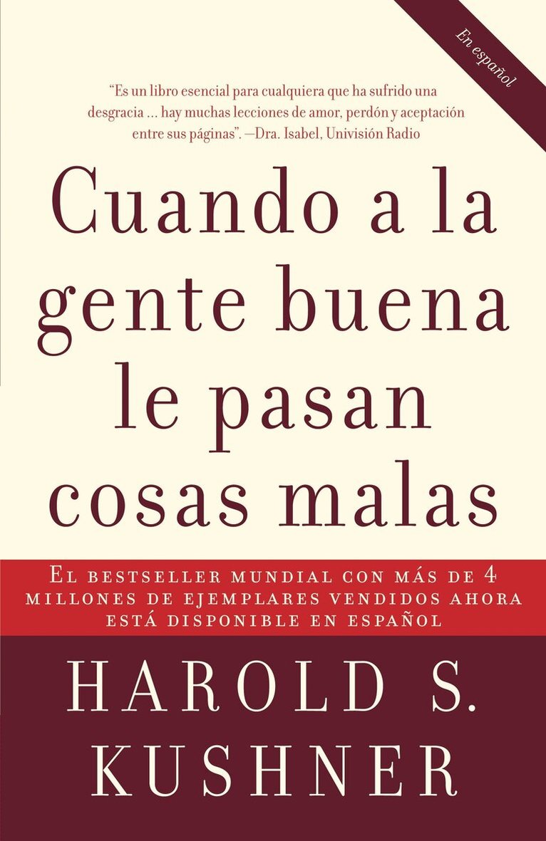 Harold Kushner - Cuando a la gente buena le pasan cosas malas / When Bad Things Happen to Good People, Häftad. Tillgänglighet: Lägg i varukorg