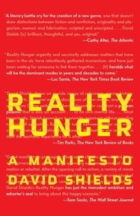 bokomslag Reality Hunger: A Manifesto