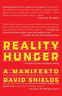 bokomslag Reality Hunger: A Manifesto
