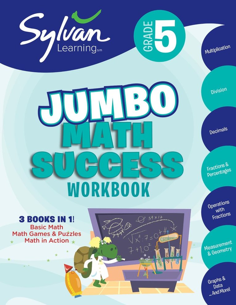 Sylvan Learning - 5th Grade Jumbo Math Success Workbook, Häftad