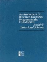bokomslag An Assessment of Research Doctorate Programs in the United States: Social and Behavioural Sciences