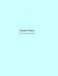bokomslag Biographical Memoirs