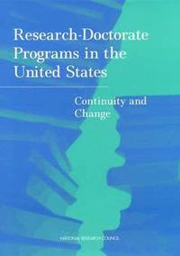 bokomslag Research Doctorate Programs in the United States