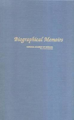 National Academy of Sciences, National Academy Of Sciences - Biographical Memoirs, Inbunden